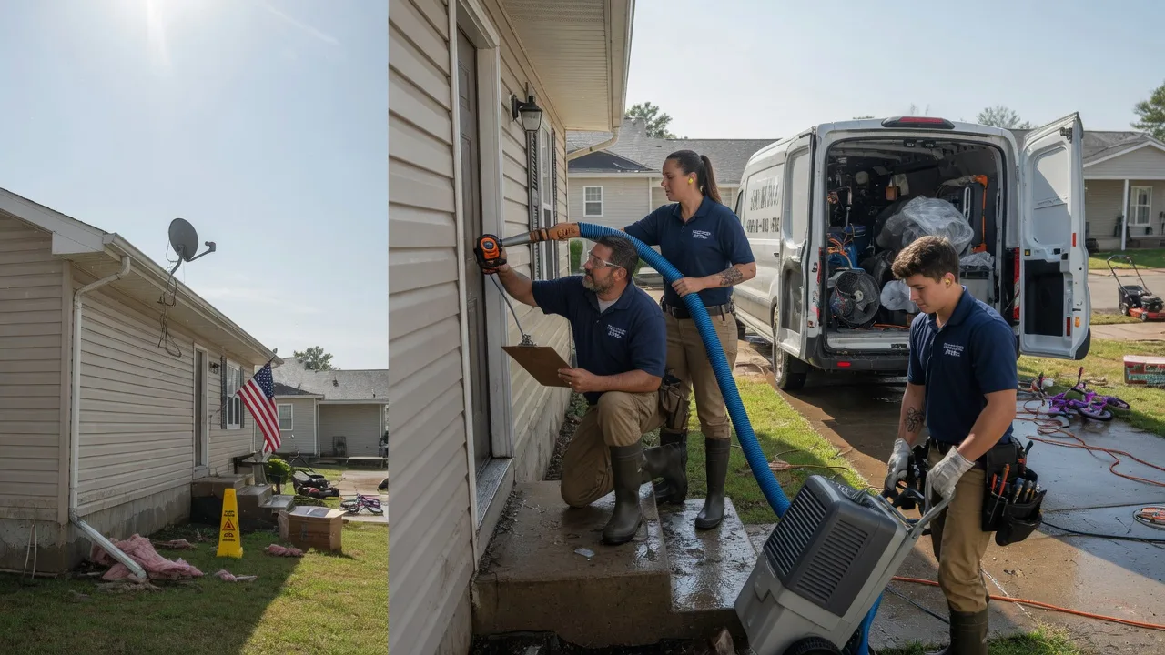 Ceiling Water Damage Restoration in Royse City, TX near me
